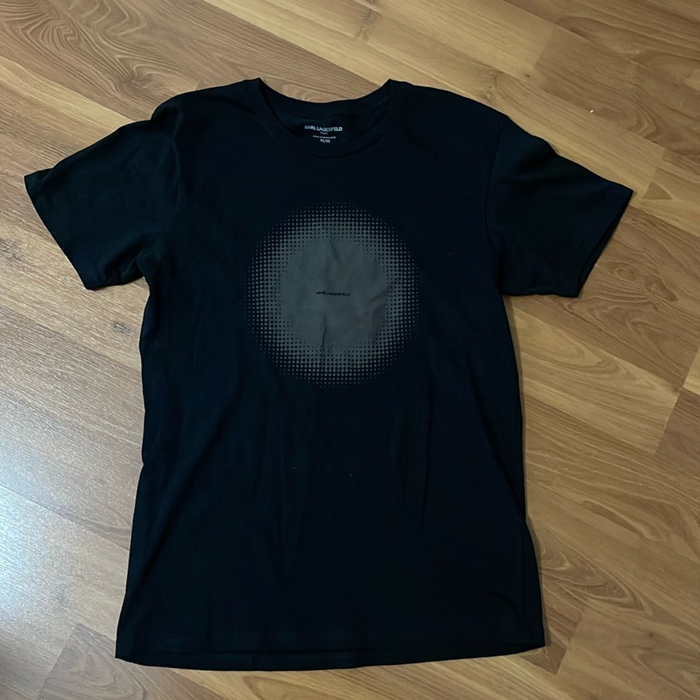 KARL LAGERFELD cotton short sleeve authentic genuine brand size M color black